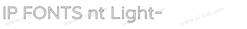IP FONTS nt Light字体转换